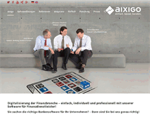 Tablet Screenshot of aixigo.de